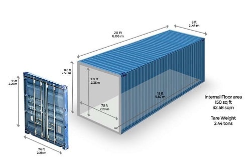 kích thước container